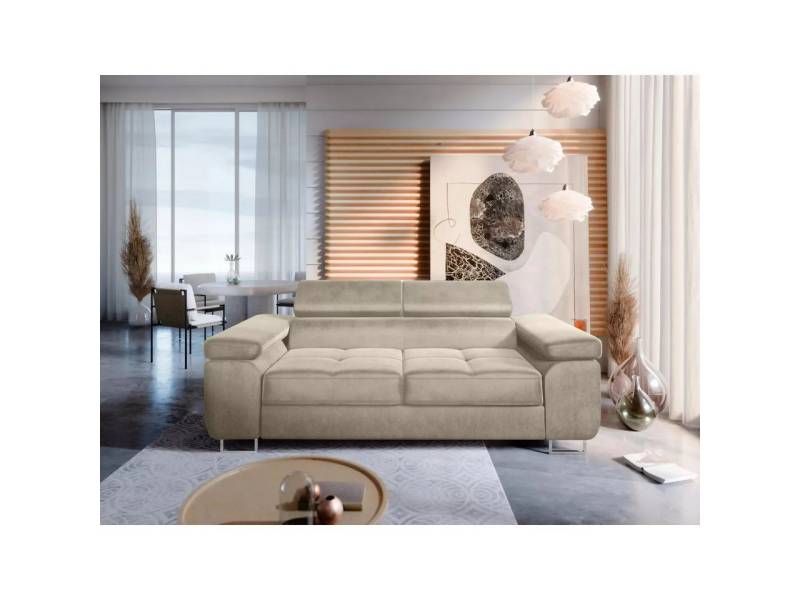NEXT COLLECTION Sofa Sofa 2-SITZER WILD, Kompakte Größe, modernes Design, verstellbare Kopfstützen, hohe Metallfüße von NEXT COLLECTION