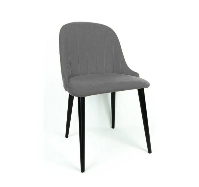 NEXT COLLECTION Stuhl Summer (Modernes Design mit vertikalen Nähten, 1 St), Sitz gepolstert, hohe Metallbeine von NEXT COLLECTION