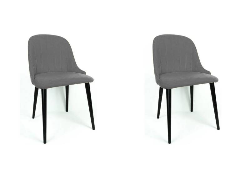 NEXT COLLECTION Stuhl Summer (Modernes Design mit vertikalen Nähten, 2 St), Sitz gepolstert, hohe Metallbeine von NEXT COLLECTION