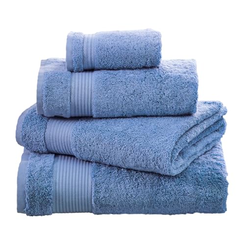 NEXT Home Handtücher aus Ägyptische Baumwolle – 100% Baumwolle, Blau Mais 4 Pack Hand Towels von NEXT