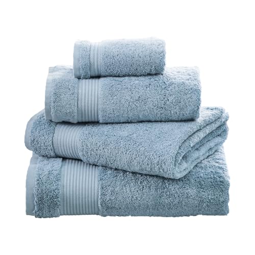 NEXT Home Handtücher aus Ägyptische Baumwolle – 100% Baumwolle, Himmelblau 4 Pack Hand Towels von NEXT
