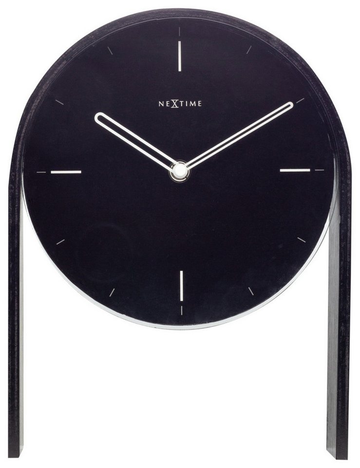 NEXTIME Standuhr Nextime Tischuhr Noa Table 27 x 21 cm schwarz von NEXTIME