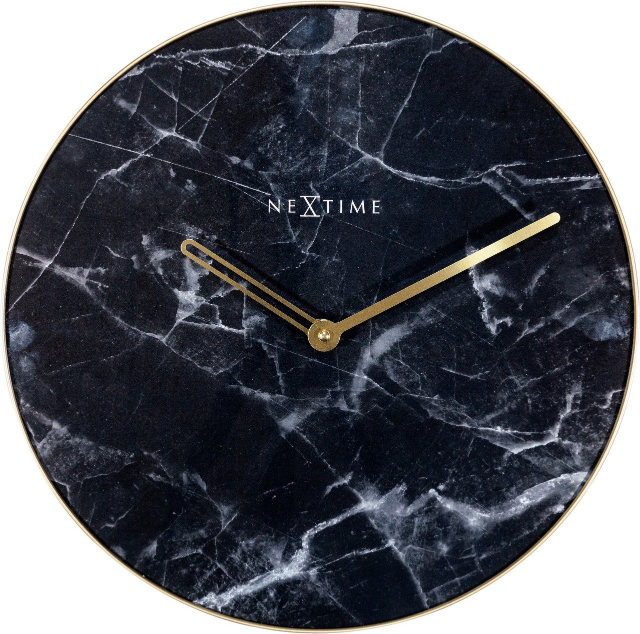 NEXTIME Bürostuhl Nextime Wanduhr Marble Ø 40 cm von NEXTIME
