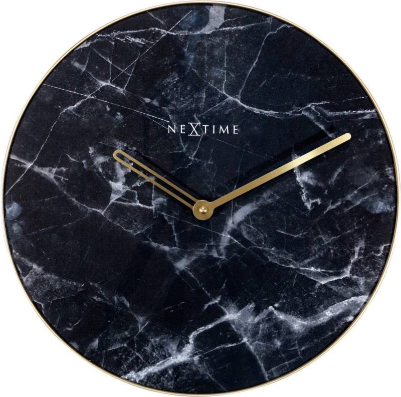 NEXTIME Bürostuhl Nextime Wanduhr Marble Ø 40 cm von NEXTIME