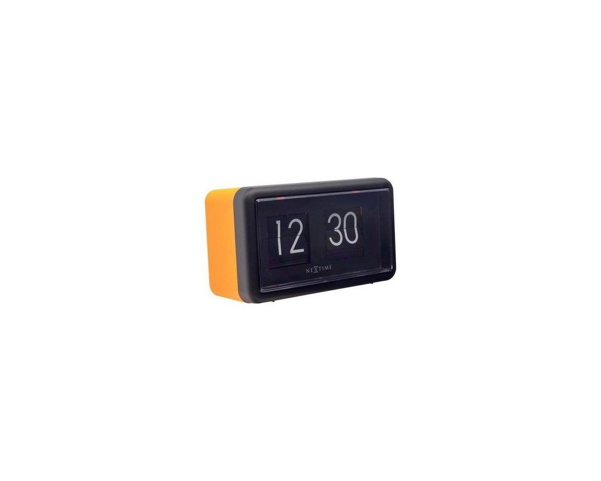 NEXTIME Standuhr 5228OR - Tisch/Wanduhr Flip Clock", Orange/Schwarz, 18..." von NEXTIME