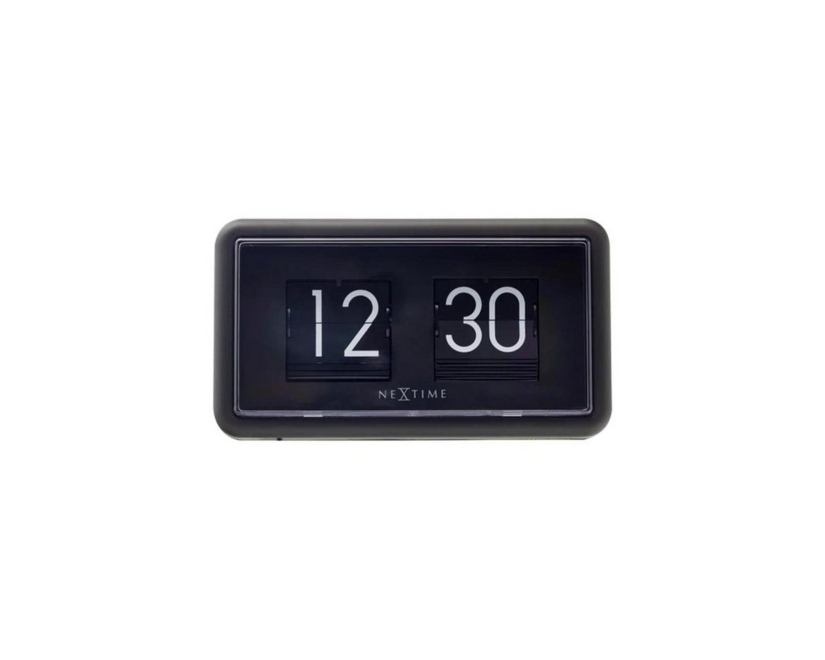 NEXTIME Standuhr 5228ZW - Tisch- oder Wanduhr Flip Clock", schwarz, 18 x..." von NEXTIME