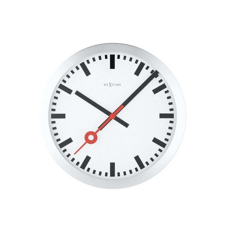 NEXTIME Wanduhr 3998 (im ikonischen Bahnhofsuhr Design) von NEXTIME