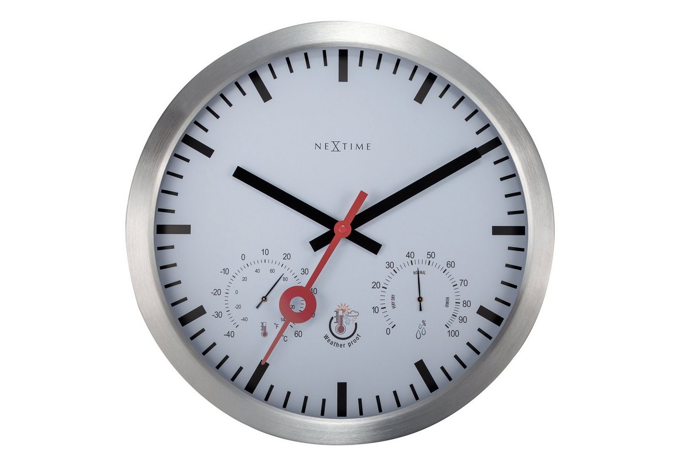 NEXTIME Wanduhr 4307 (für den Außenbereich) von NEXTIME