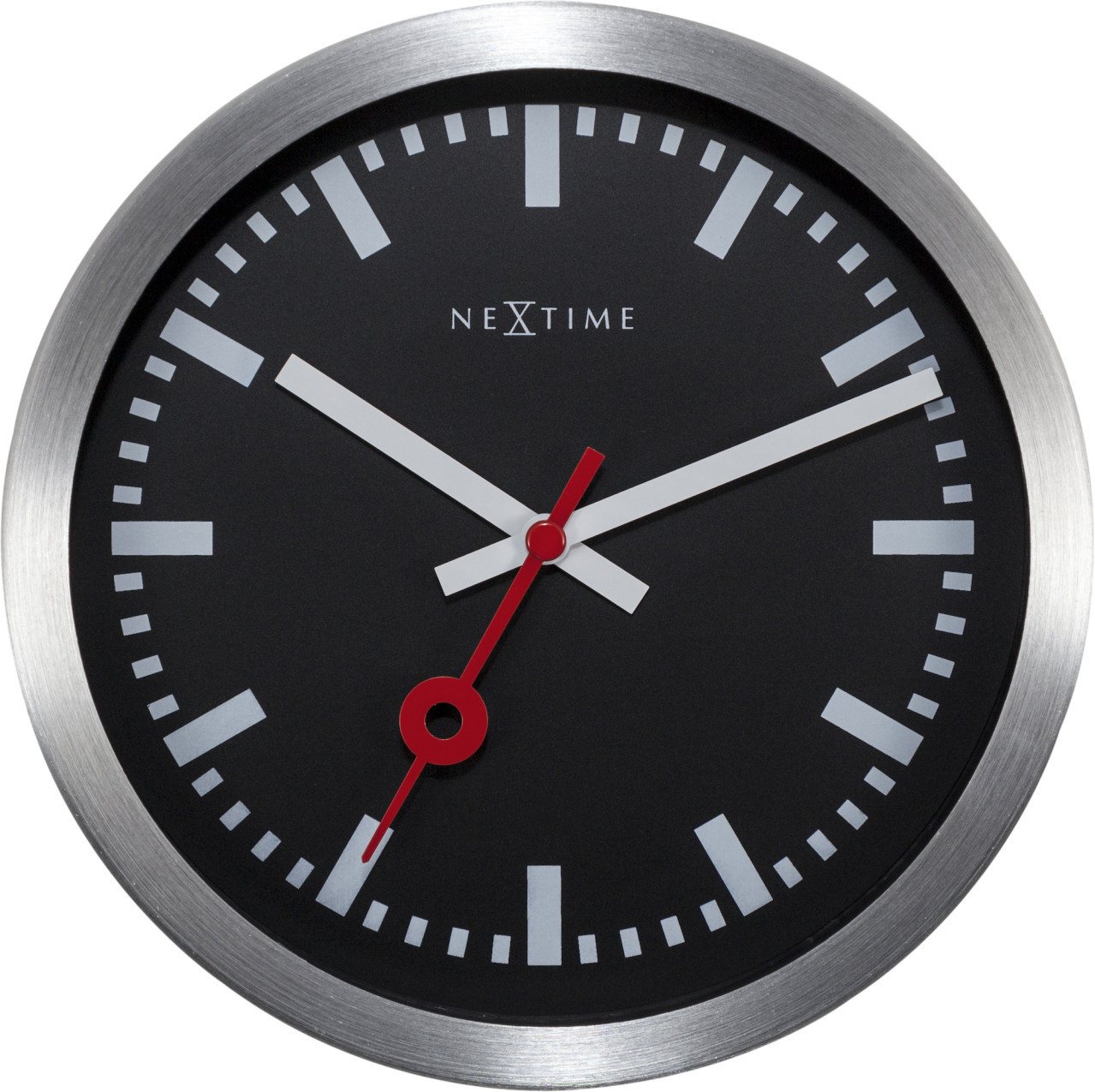 NEXTIME Wanduhr Nextime Tisch- Wanduhr Station Ø 19 cm schwarz von NEXTIME