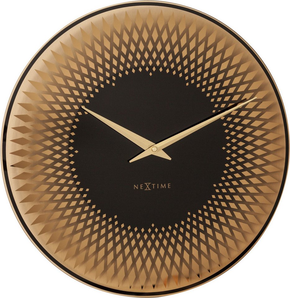 NEXTIME Wanduhr Nextime Wanduhr Sahara kupfer Ø 43 cm von NEXTIME