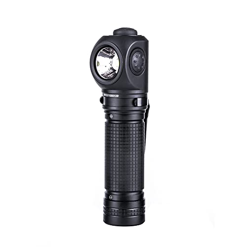 NEXTORCH LED-Taschenlampe, rechtwinklig, 90 Grad, Mini-Taschenlampe, 1400 Lumen, Taschenformat, mit Clip, USB, 18 x 650 Batterie für Camping, Wandern, Outdoor, Notfälle (P10) von NEXTORCH