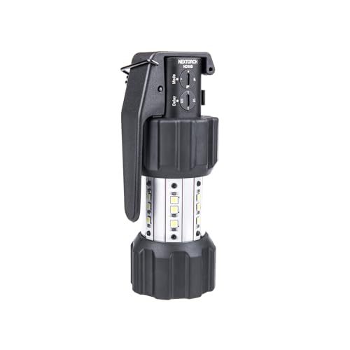 NEXTORCH ND30B - Taktischer-Elektronischer-Irritationskörper mit 130dB Alarmsignal,11.000 Lumen Stroboskopblitz und Holster von NEXTORCH