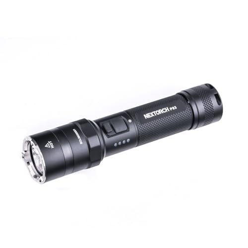 NEXTORCH P83 Akku-LED-Taschenlampe mit 360° Warnlicht-Funktion + Notfall-Glasbrecher von NEXTORCH