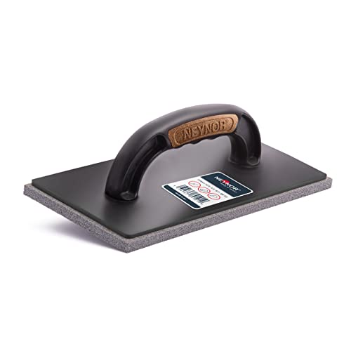 NEYNOR® Reibebrett Kunststoff Fugenkelle - Putzbrett - Gummi-Glättkelle - Profi Fugbrett für Fliesenleger - Ergonomisch Griff - zum Ausfugen - Made in EU - 280 x 140 mm von NEYNOR