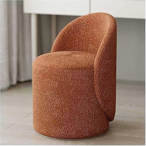 360° Drehbare, Gepolsterte Esszimmerstühle In Fassform, Moderne Runde Esszimmerstühle Mit Ergonomischer, Geschwungener Rückenlehne for Wohnzimmer, Küche Und Esszimmer(D,Non Rotatable) von NEYTIIR