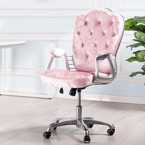 Bürostuhl, Ergonomisch Schreibtischstuhl Mit Wippfunktion, Drehfunktion, Höhenverstellbar Computerstuhl, Samtoptik, Für Home Office(B) von NEYTIIR