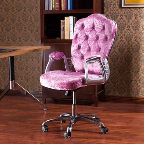 Bürostuhl, Ergonomisch Schreibtischstuhl Mit Wippfunktion, Drehfunktion, Höhenverstellbar Computerstuhl, Samtoptik, Für Home Office(C) von NEYTIIR