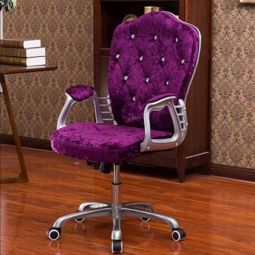 Bürostuhl, Ergonomisch Schreibtischstuhl Mit Wippfunktion, Drehfunktion, Höhenverstellbar Computerstuhl, Samtoptik, Für Home Office(G) von NEYTIIR
