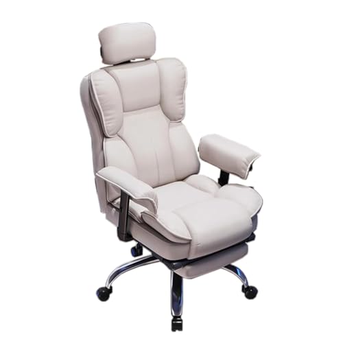 Chefsessel Fürs Büro, Schlafzimmer, Gaming, Schreiben, Studieren, Verstellbare Armlehne, Bequem, Atmungsaktiv, Stoff Gepolstert, Hohe Rückenlehne(A) von NEYTIIR