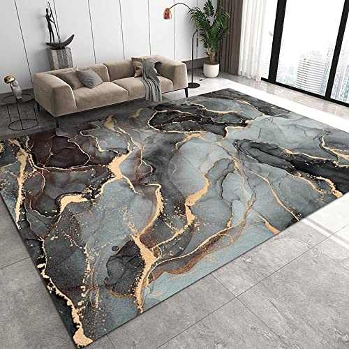 Contemporary Design Teppich Einfache Geometrische Linien Smaragd Dunkelgrün, Rechteckig, Teppich Wohnzimmer Weich rutschfest Waschbar(L,180 x 250 cm) von NEYTIIR