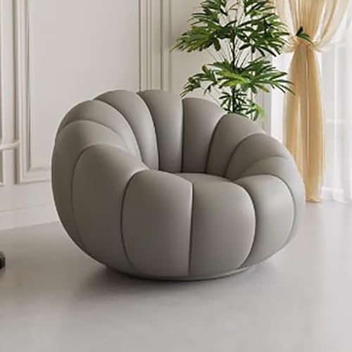 Drehbarer Akzentstuhl, Bequemer Wollstuhl for Wohnzimmer Und Schlafzimmer, Einzelner Sofastuhl, Runder Dreh-Akzentstuhl, Eckstuhl(A) von NEYTIIR