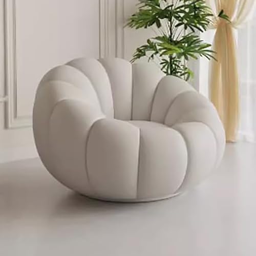 Drehbarer Akzentstuhl, Bequemer Wollstuhl for Wohnzimmer Und Schlafzimmer, Einzelner Sofastuhl, Runder Dreh-Akzentstuhl, Eckstuhl(B) von NEYTIIR