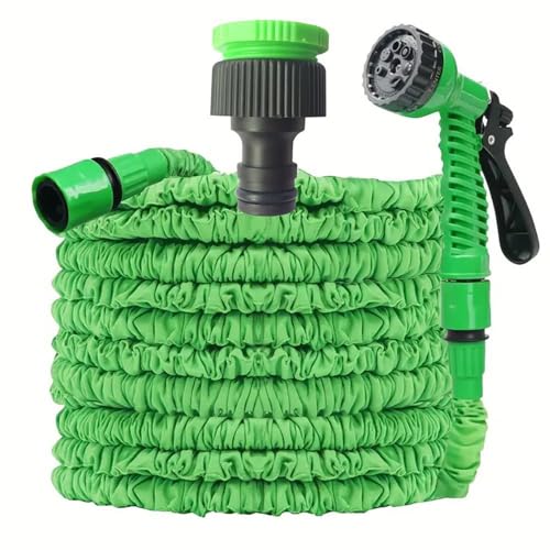 Gartenschlauch Flexibel, Wasserschlauch Dehnbar Flexibler Gartenschlauch Mit 7 Funktionen Garten Handbraus Für Garten Haustier Autowäsche(50FT) von NEYTIIR