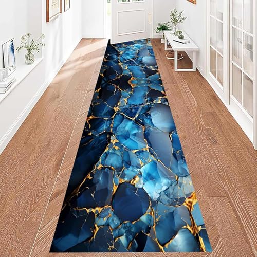 Küchenteppich Teppich Läufer Küchenläufer,küchenläufer Waschbar rutschfest Küchenmatte, Staubdicht Fußmatte Für Drinnen, Anti-Müdigkeit Teppichläufer(A,60x180cm) von NEYTIIR