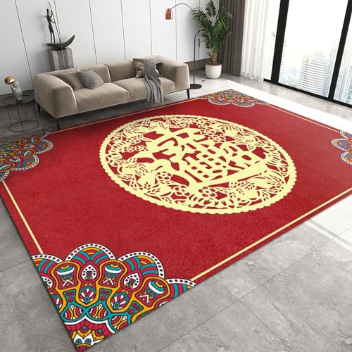 Luxuriöser Weißer Flächenteppich, Teppiche Mit Goldfolienstreifen-Design, Rutschfester, Kurzfloriger, Waschbarer Teppich, Geeignet Für Wohnzimmer, Eingangsbereich(Pattern10,180x270cm) von NEYTIIR