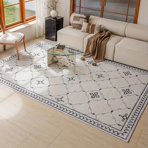 NEYTIIR Area Rugs Moderner Bodenteppich, Weicher Wohnzimmerteppich, Fusselfrei, Große Teppiche, rutschfeste Schlafzimmer-Bodenmatte, Bettvorleger(B,60x90cm) von NEYTIIR