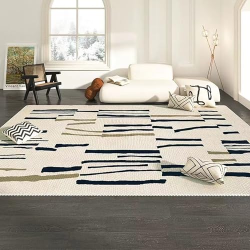 NEYTIIR Area Rugs Moderner Bodenteppich, Weicher Wohnzimmerteppich, Fusselfrei, Große Teppiche, rutschfeste Schlafzimmer-Bodenmatte, Bettvorleger(F,100x200cm) von NEYTIIR