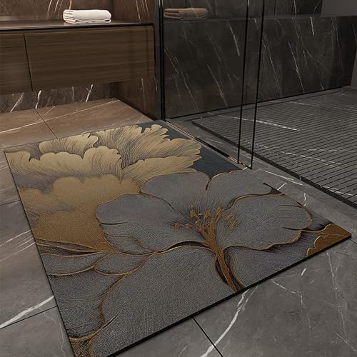 NEYTIIR Generisch Fußmatte Leichter Luxus Drucke Innen Und Außen Waschbar Fussmatte Wasserdicht Türmatte Pflegeleichte Schmutzfangmatte Fussabtreter Teppich(F,80x120cm) von NEYTIIR