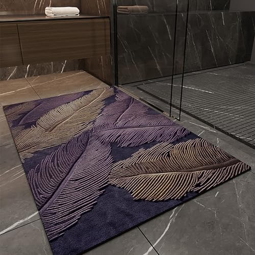 NEYTIIR Generisch Fußmatte Leichter Luxus Drucke Innen Und Außen Waschbar Fussmatte Wasserdicht Türmatte Pflegeleichte Schmutzfangmatte Fussabtreter Teppich(I,80x120cm) von NEYTIIR