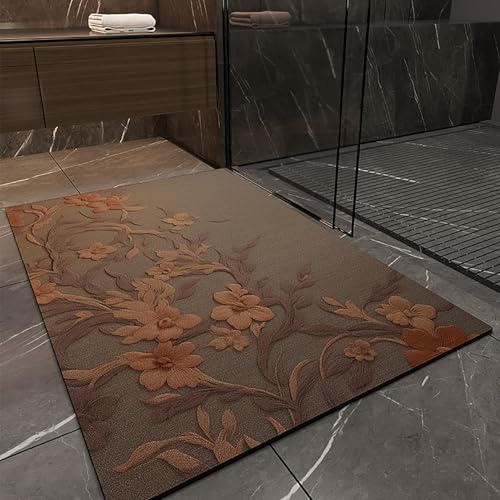 NEYTIIR Generisch Fußmatte Leichter Luxus Drucke Innen Und Außen Waschbar Fussmatte Wasserdicht Türmatte Pflegeleichte Schmutzfangmatte Fussabtreter Teppich(J,80x120cm) von NEYTIIR