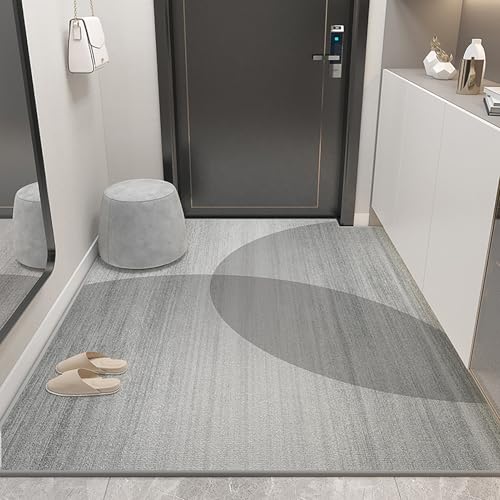 NEYTIIR Schmutzfangmatte Weich Badematte Anti-Rutsch Fussmatte Aussen Fußmatte Innen Türmatte Wohnzimmer Küche Fußmatte Waschbar Fußmatten Haustür(D,80X120cm) von NEYTIIR