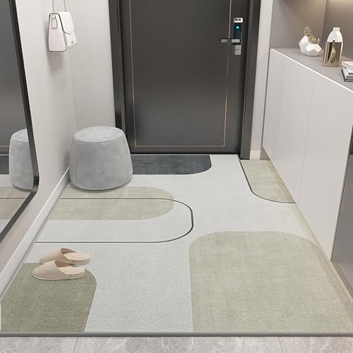 NEYTIIR Schmutzfangmatte Weich Badematte Anti-Rutsch Fussmatte Aussen Fußmatte Innen Türmatte Wohnzimmer Küche Fußmatte Waschbar Fußmatten Haustür(H,160X230cm) von NEYTIIR