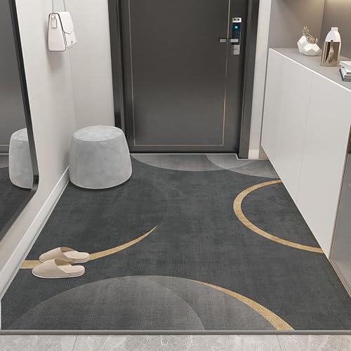 NEYTIIR Schmutzfangmatte Weich Badematte Anti-Rutsch Fussmatte Aussen Fußmatte Innen Türmatte Wohnzimmer Küche Fußmatte Waschbar Fußmatten Haustür(I,80X120cm) von NEYTIIR