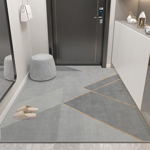 NEYTIIR Schmutzfangmatte Weich Badematte Anti-Rutsch Fussmatte Aussen Fußmatte Innen Türmatte Wohnzimmer Küche Fußmatte Waschbar Fußmatten Haustür(J,160X230cm) von NEYTIIR