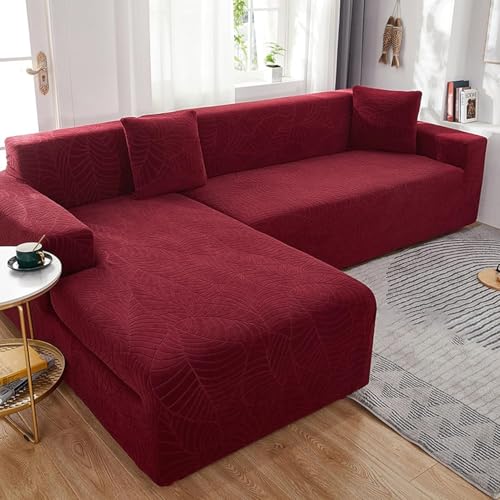 NEYTIIR Sofa-Schonbezug for Eck-L-Form, Wasserdichter Sofabezug, rutschfeste Sofa-Sitzkissenbezüge Mit Elastischen Bändern, Universeller Waschbarer Samtschutz(B,4 POSTI) von NEYTIIR