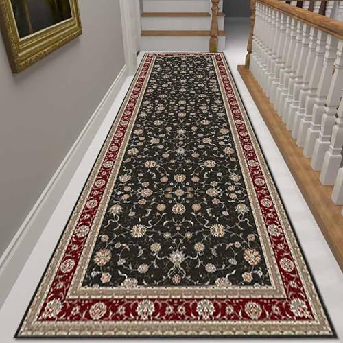 NEYTIIR rutschfest Kücheläufer-Tradition Teppichläufer Polyester Küchenläufer Flurteppich rutschfeste Waschbar Korridor Strapazierfähig Schmutzfangmatte Eingangsbereich(B,60X200cm) von NEYTIIR
