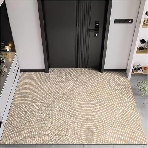 NEYTIIR rutschfeste PVC-Fußmatte, Wasserdicht Und Leicht Zu Reinigen, Ultradünn, Willkommensmatte Für Den Innen- Und Außenbereich, Flaches Profil, Fußmatte Für Küche, Bad(G,140x160cm/55.12x62.99in) von NEYTIIR