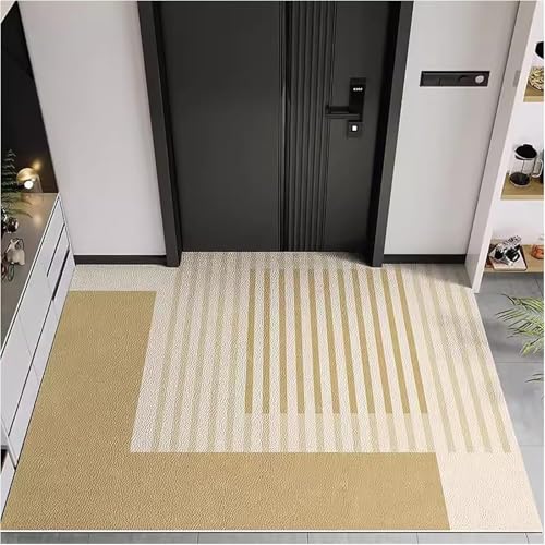 NEYTIIR rutschfeste PVC-Fußmatte, Wasserdicht Und Leicht Zu Reinigen, Ultradünn, Willkommensmatte Für Den Innen- Und Außenbereich, Flaches Profil, Fußmatte Für Küche, Bad(B,140x160cm/55.12x62.99in) von NEYTIIR