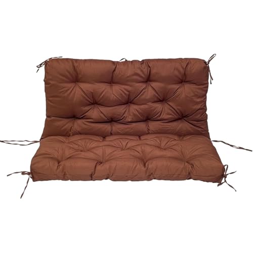Schaukelkissen Wasserdicht Schaukelkissen Outdoor Patio Mit Reifen, Gartenbankauflage Mit Rückenlehne,Schaukelstuhlkissen, Sitzkissen Perfekt Für Veranda Hängematte(B,40x47inch) von NEYTIIR