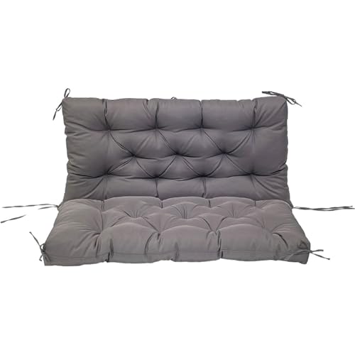 Schaukelkissen Wasserdicht Schaukelkissen Outdoor Patio Mit Reifen, Gartenbankauflage Mit Rückenlehne,Schaukelstuhlkissen, Sitzkissen Perfekt Für Veranda Hängematte(H,40x47inch) von NEYTIIR