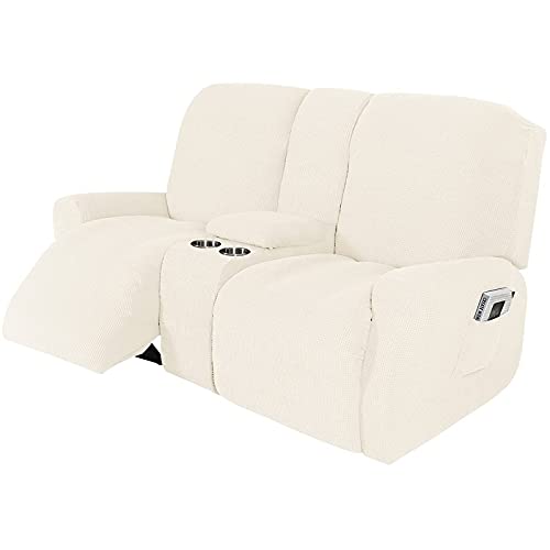 Sofabezug, Schonbezug for Liegesofa, Mit Getränkehaltern – Möbelschutzbezug for 2-3-Sitzer-Liegesofa Mit Konsole(B,2 Seater) von NEYTIIR