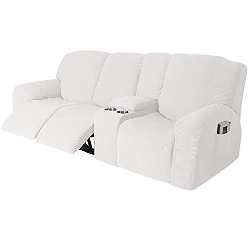 Sofabezug, Schonbezug for Liegesofa, Mit Getränkehaltern – Möbelschutzbezug for 2-3-Sitzer-Liegesofa Mit Konsole(G,3 Seater) von NEYTIIR