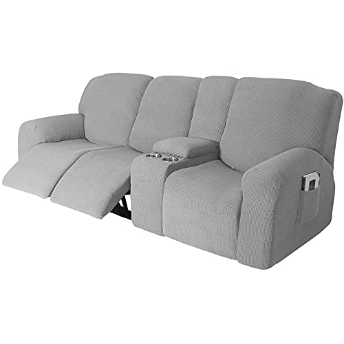 Sofabezug, Schonbezug for Liegesofa, Mit Getränkehaltern – Möbelschutzbezug for 2-3-Sitzer-Liegesofa Mit Konsole(H,3 Seater) von NEYTIIR