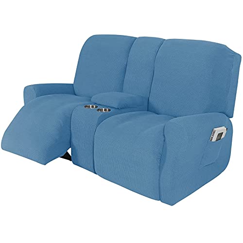 Sofabezug, Schonbezug for Liegesofa, Mit Getränkehaltern – Möbelschutzbezug for 2-3-Sitzer-Liegesofa Mit Konsole(I,2 Seater) von NEYTIIR