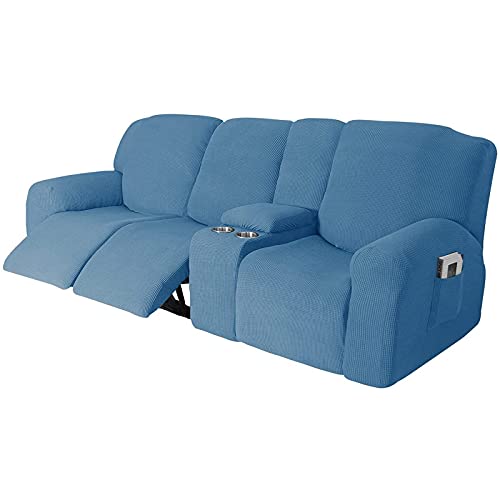 Sofabezug, Schonbezug for Liegesofa, Mit Getränkehaltern – Möbelschutzbezug for 2-3-Sitzer-Liegesofa Mit Konsole(I,3 Seater) von NEYTIIR