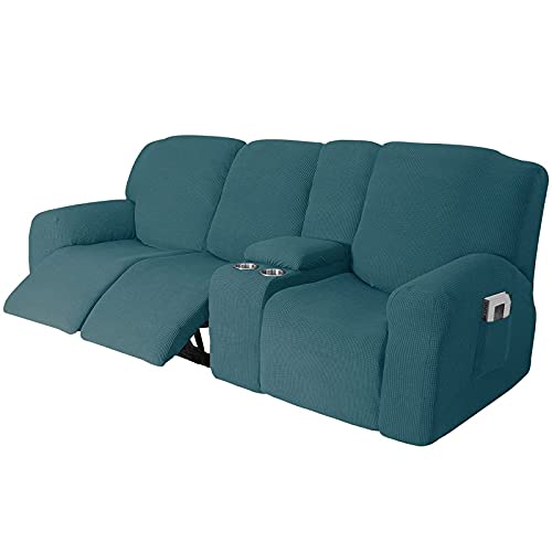 Sofabezug, Schonbezug for Liegesofa, Mit Getränkehaltern – Möbelschutzbezug for 2-3-Sitzer-Liegesofa Mit Konsole(M,3 Seater) von NEYTIIR
